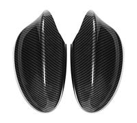 Pair of Carbon Fiber Rearview Mirror Covers Non Destructive Installation Fits for E90 E91 Series Cars 2006 2010