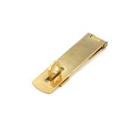 Pair of Solid Brass HASP & Staple for Mère Cup/Cabinet Door - 2 x 63 mm by Securit