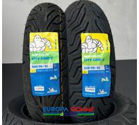 Paire 120/70-12 58S + 140/70-12 65S Michelin City Grip 2 Pneus Scooter Dot24/21