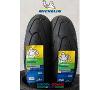 Paire 120/90-10 57L + 130/90-10 61L Michelin Bopper DOT 2025/26 Gomme Booster
