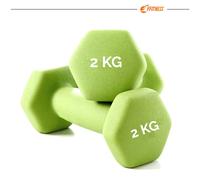Paire 2 Haltères Gymnastique Baseline Pilates Yoga Maison Poids Anti Néoprène