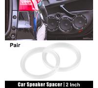 Paire 2 Pouce Voiture Acrylique Haut-parleur Anneau Entretoise Encastré Lunette 54mm ID