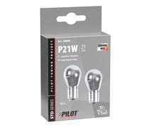 Paire Ampoules Halogène P21W Chrome/Rouge Ampoules Feux Voiture 1 Filament 12V