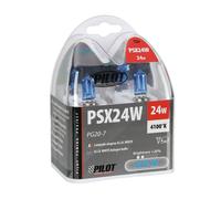 Paire Ampoules Halogène Pilot Blu-Xe PSX24W 24W 24V Lumière Ultra Blanche Froid
