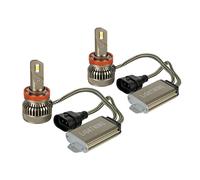 Paire Ampoules LED H11 9-32v Ampoules Halo LED 6000k 3600 Lumen Lumière Blanche