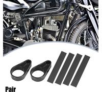 Paire Arrière Frein Ligne Durite Collier Universel pour Moto ATV Noir