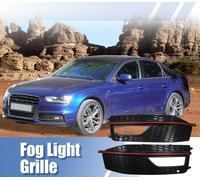 Paire avant brouillard lšŠger grille pare-chocs grille Couverture pour Audi A4 Noir Rouge