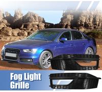 Paire Avant Brume Lumiere Grillage Pare-Chocs Grill Couvercle pour Audi A4 S4 Noir