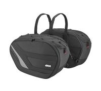 Givi Sacs latéraux Easy 10 – 35/35 l avec sangles – Noir/Gris