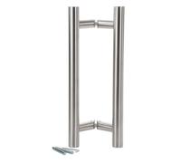Paire de Poignées de Tirage "KLOSE besser" Bâton de Maréchal - 600 mm - DROIT - Inox 316