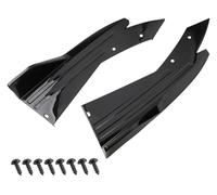 Paire Becquets Pare-Chocs Avant Lèvre Arrière Voiture Garniture D'aile en Fibre Protection Anti-Collision Diffuseur Jupe Latérale Jupe Latérale Diffuseur(2pcs Black)