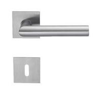 Paire bequille/rosace plate autocollante carree cle l 7mm/35-45mm amsterdam inox f69 3478448