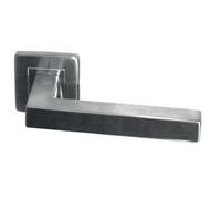 Paire béquilles doubles carrées - Inox 304 19x19 rosace 53x53 mm - 651