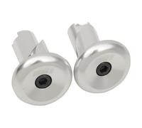 Paire Bouchons Bornes Poignées Vtt Aluminium Argent 129000006 Odi Poignées