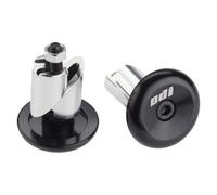 Paire Bouchons Bornes Poignées Vtt Aluminium Noir 129000004 Odi Poignées