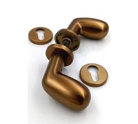Paire Bouton GPB Pigna YalE En Aluminium Anodisé Bronze