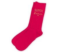 paire chaussettes coton super maman 36-42 rose - sud trading cd6804 Rose G