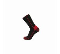 Paire chaussettes Zeus noir/rouge t.43/45 - LMA - 99104