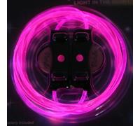 Paire Cool 19 Couleurs Pour Choisir Lampe De Poche Led Jusqu'a Lueur Lacets Jouets De Decoration De Fête, Rose