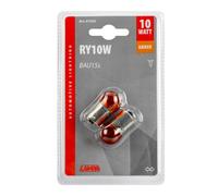 Paire D' Ampoules Orange Pour Moto 12V 10W BAU15s Sphérique
