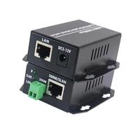 Paire d ' extensions de câble Ethernet avec configuration | Configuration alimentée Plug-and-Play, câblage de caméra de sécurité pour connexion Ethernet jusqu ' à 500 mètres de