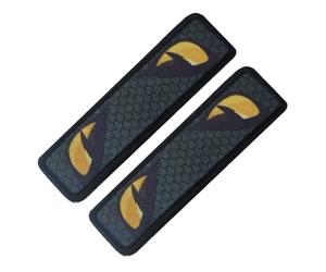 Paire d’insignes de veste - Autocollant en tissu Glow Vision, étiquette de vêtements Animal Sight, partie de vision réfléchissante | Sac à dos, sac à chapeau, gilet, Kit de réparation de décoration de