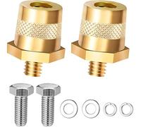 Paire d'Adaptateurs de Borne de Batterie M8,Cosse Batterie 12v,Bornes de Cosses de Batterie,Borne de Batterie Pour Batteries de Voiture,M8 Batterie Terminal Connecteur Laitonné Post Adaptateur