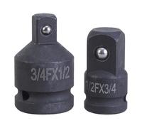 Paire d'adaptateurs de douilles multifonctions 3/4" à 1/2" et 1/2" à 3/4" Convient pour les applications industrielles