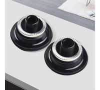 Paire d'adaptateurs de moyeu QR vers axe traversant pour moyeu avant de 9 mm à 15 mm et moyeu arrière de 10 mm à 12 mm, conçu pour des largeurs de chute standard (9 x 100 mm)
