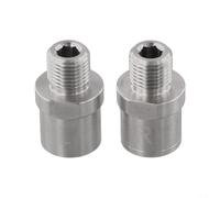 Paire d'adaptateurs de pédale en acier inoxydable pour pédales de 9/16" et manivelles de 1/2" Étendent la distance de 20 mm Convient pour différents modèles de vélo