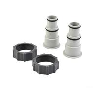 Paire d'adaptateurs de tuyau compatibles Intex pour tuyaux de 3,1 cm et 1,5 cm et 25,5 cm pour solution de connexion filetée