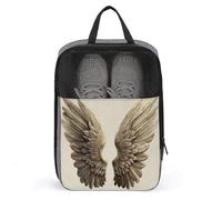 Paire d'ailes d'ange, sac à chaussures rétro pour voyage, usage quotidien, sac de rangement anti-poussière pour chaussures de golf