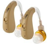Paire d'amplificateurs auditifs numériques - Périphérique audio personnel rechargeable de qualité supérieure derrière l'oreille (BTE)