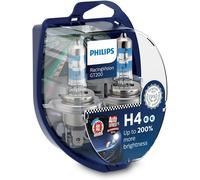 Paire D'Ampoules De Lampe Auto Philips H4 60/55W Racing Vision +200% 12342RGTS2