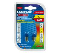 Paire D'Ampoules De Lampe Bleue T4W BA9S Position Tableau De Bord