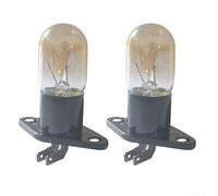 Paire d'ampoules globes pour four à micro-ondes 250 V 2 A 20 W Base à 2 broches Compatible avec la plupart des modèles de four à micro-ondes
