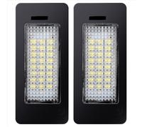 Paire d'ampoules LED 3528 pour plaque d'immatriculation, sans erreur, compatibles avec les BMW Série 5 E39, E60, E61 et E90.