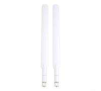 Paire d'antennes externes 4G pour connecteurs SMA avec gain 5dBi, fréquence de fonctionnement de 698 à 2700 MHz, compatible avec E5186 B880 et autres (blanc)