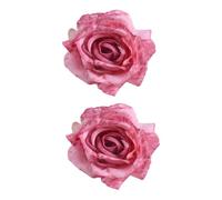 Paire d'attaches de rideaux réalistes en forme de fleurs artificielles, durables, ne se décolorent pas pour la décoration de la maison, attaches de rideaux roses réalistes