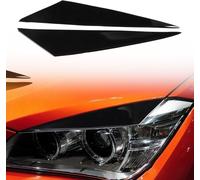 Paire d'Auto Eyebrow Lamp Soft Decorative Sticker pour BMW X1 E842 2009-2014 (Noir)