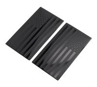 Paire d'autocollants en métal drapeau des États-Unis pour une utilisation extérieure du véhicule, en aluminium, montage latéral sur le devant, gauche, pare-chocs, capot