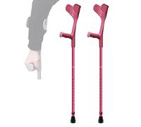 Paire de 1 Paire Embrasse de l'avant-Bras en Aluminium, Bouton-Poussoir Embrèmes de Hauteur réglables, béquilles ergonomiques Ouvertes pour Hommes/Femmes, soutient jusqu'à 100 kg / 220 LB,