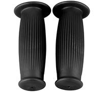 Paire de 1 Pouce 25/28mm Universel Moto Vintage TPU Poignée Guidon Grip 25mm Paire de 1 Pouce Universel Moto Guidon Grip (Noir)
