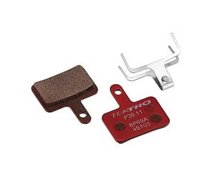 Paire de 15 plaquettes de frein résine 2 pistons Tektro p20.11 Rouge