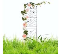 Paire de 150 x 45cm métal Jardin Trellis décoratif extérieur Plante Support pour l'escalade légumes, vignes et Fleurs Fer Construire