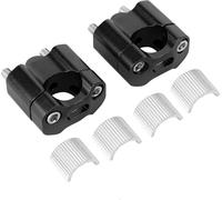 Paire de 22 mm/28 mm 1/8in 7/8 pouces de guidon de moto Adaptateur Riser en alliage d'aluminium CNC