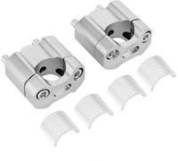 Paire de 22 mm/28 mm 1/8in 7/8 pouces de guidon de moto Adaptateur Riser en alliage d'aluminium CNC