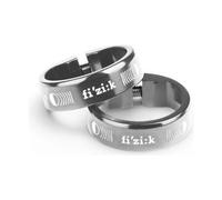 Paire de bagues lock on fizik grip clamps argent