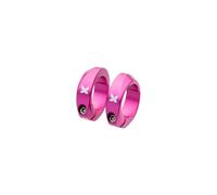 Paire de bagues serrage lock-on aluminium Sixpack Racing Rose