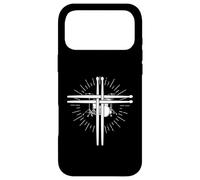 Paire de Baguettes de Batterie chrétiennes avec Croix Jésus Christ Coque pour iPhone 17 Pro Max